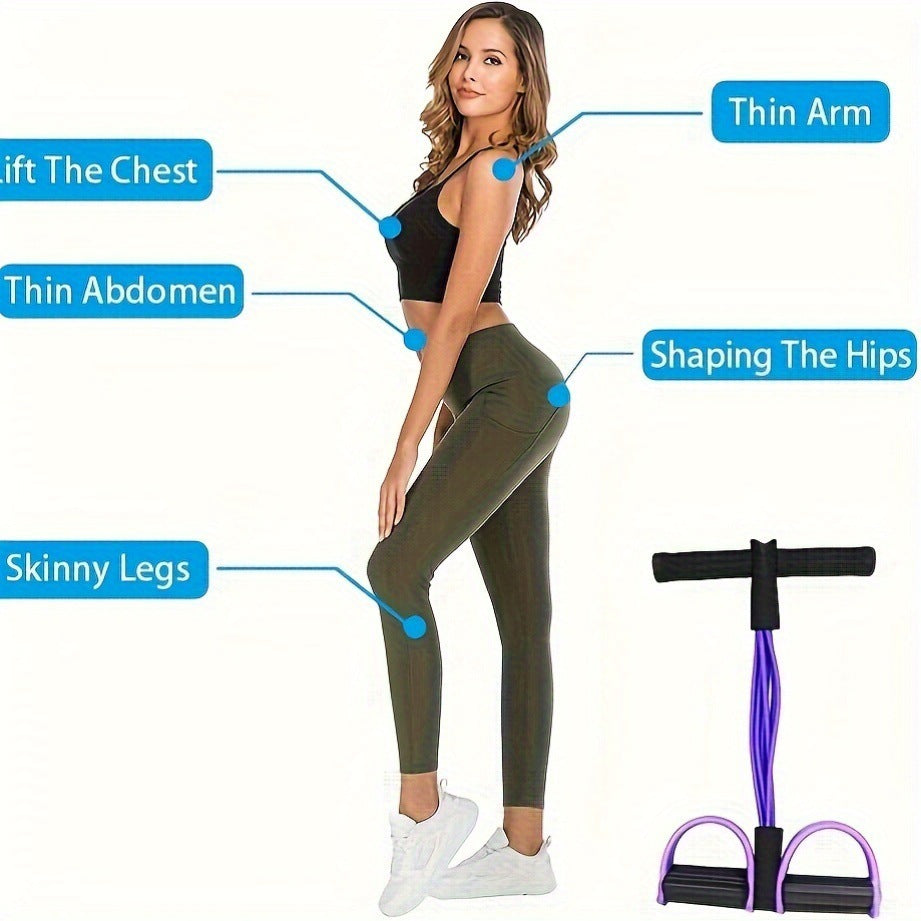Multifunction Tension Rope 6 Tube Elastic Yoga Pedal Tension Rope